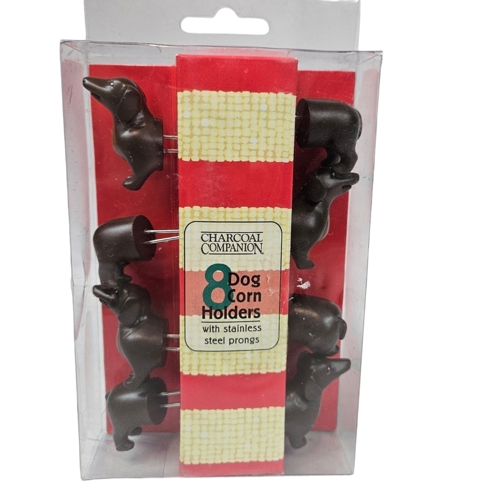 NIB Charcoal Companion‎ Dachshund Dog Corn Holders Unisex Adult N61